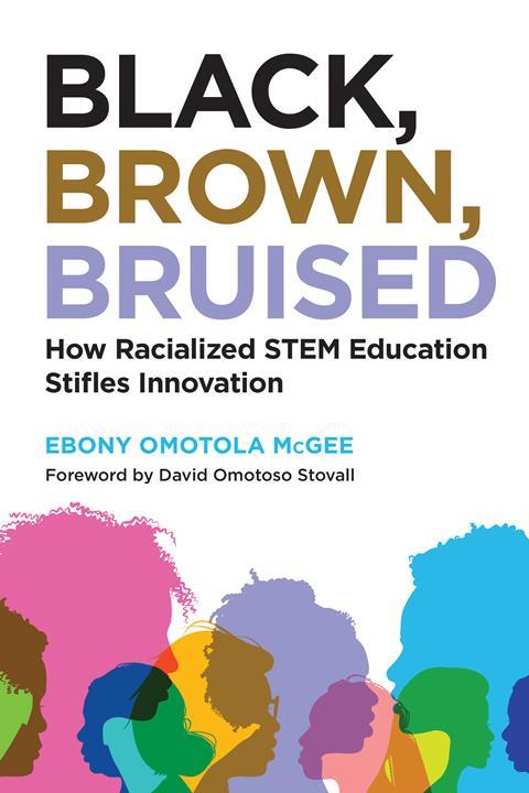 An image showing the book cover of Black, brown, bruised