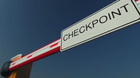 checkpoint sign