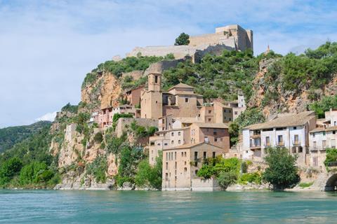 Miravet, village of the province of Tarragona, Spain, on the banks of the river ebro