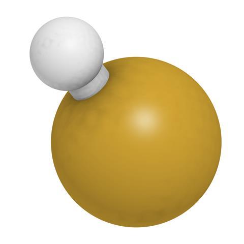 Hydrogen fluoride (HF) molecule