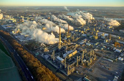 An aerial photograph of Chempark Dormagen