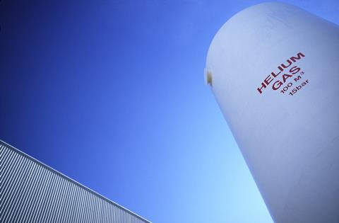 Helium tank