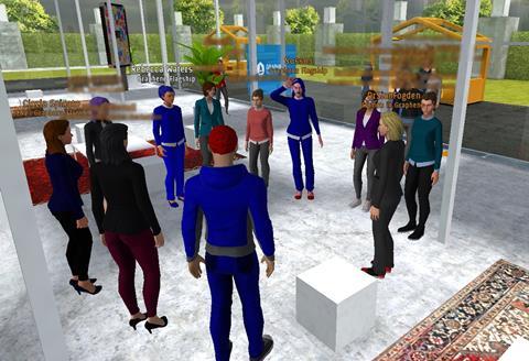 An image showing a virtual conference 