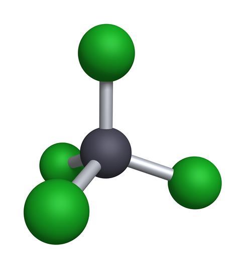 Carbon tetrachloride molecule
