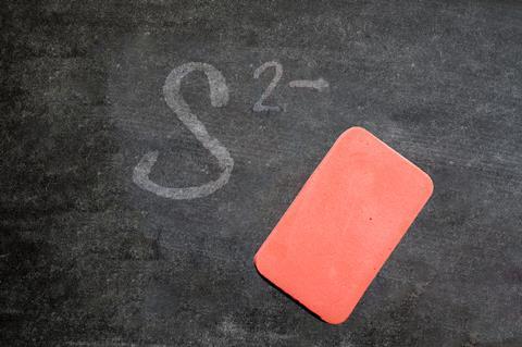 A photo of a rubber on chalk board