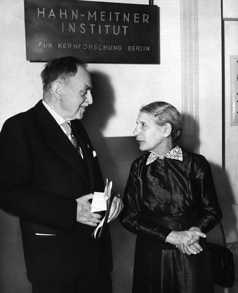 Otto Hahn and Lise Meitner in 1959