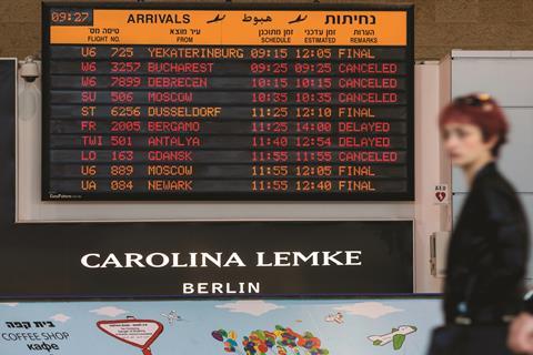 Flights at Tel Aviv airport suspended as part of a strike against Teva