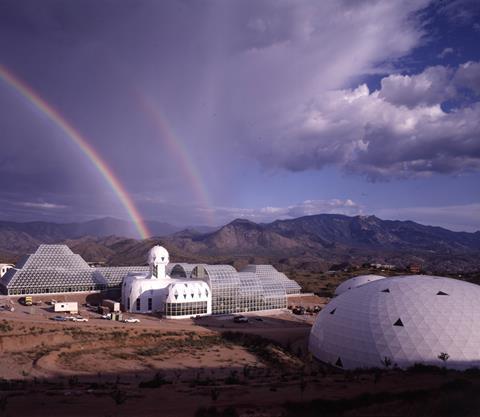 An image showing a still from Spaceship Earth