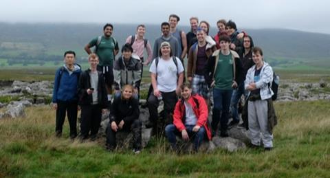An image showing Helen Gleeson's lab on a retreat