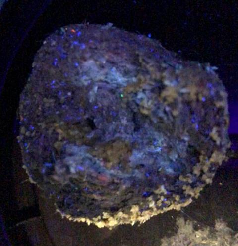 Tar ball under UV