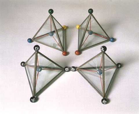 Models illustrating Van't Hoff's theory of the asymmetric carbon atom, c 1874