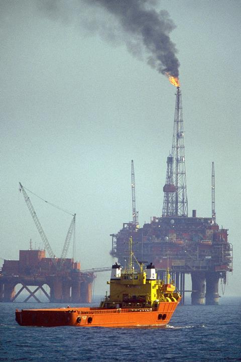 An image showing an oilfield