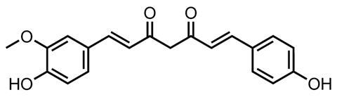 Chemdraw image showing structure of desmethoxycurcumin