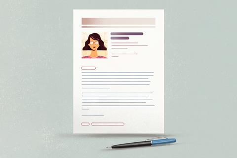 Job candidate's CV