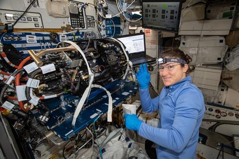 An image showing astronaut Christina Koch