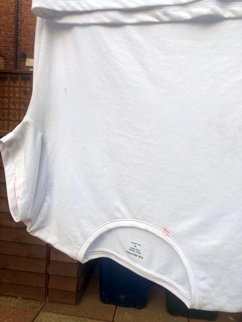 A white T-shirt