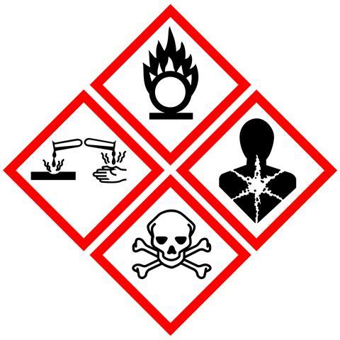 GHS pictograms for chlorine trifluoride