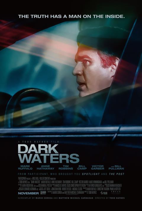 An image showing the dark waters film poster