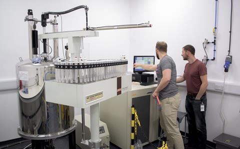 An image showing a NMR machine inside the Unit DX facility