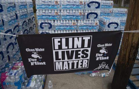 An image showing Flint water bottles