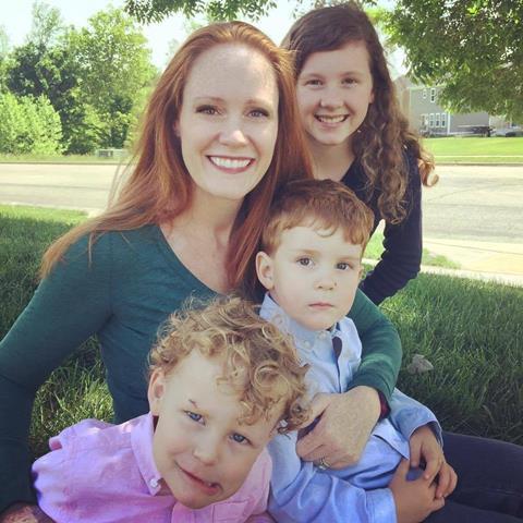 An image showing Wendy Bohon with her children