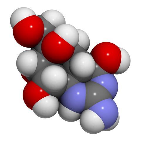 Tetrodotoxin (TTX) pufferfish poison molecule