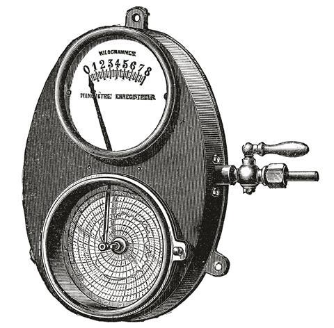 Bourdon pressure gauge