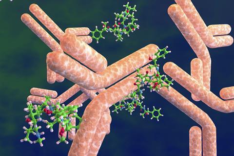 An image showing antibody-drug conjugates