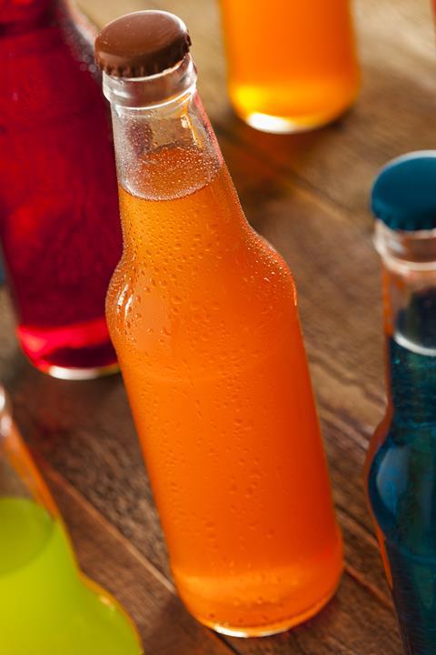 a bottle of orange soda 