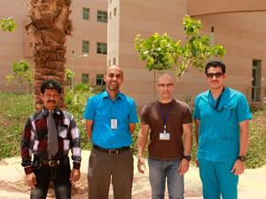 Ahmed and colleagues outside the MDPTU