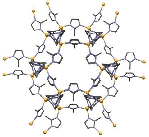 Zeolitic imidazolate framework structure