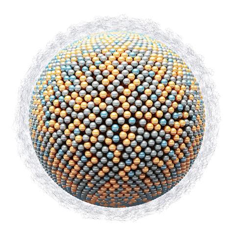 An image showing the proprietary lipid nanoparticle (LNP) Crispr delivery system 