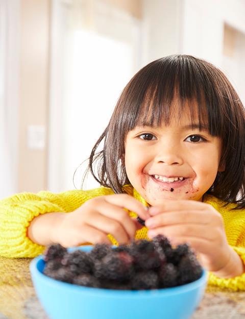 An image showing black raspberries