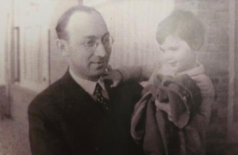 Solomon Kober and daughter