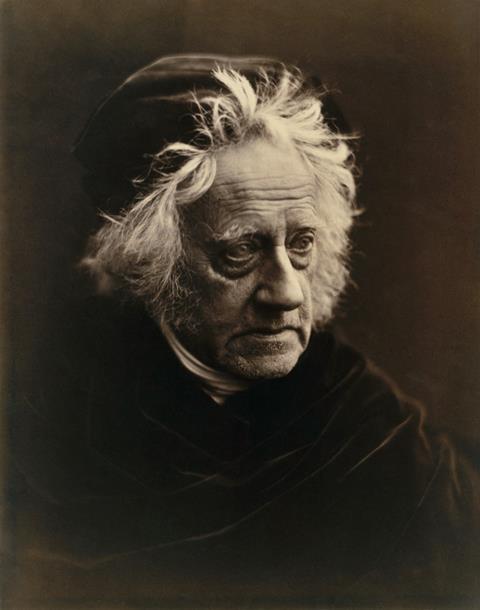 John Herschel (1815-1879), photographed by Julia Margaret Cameron in April 1867.