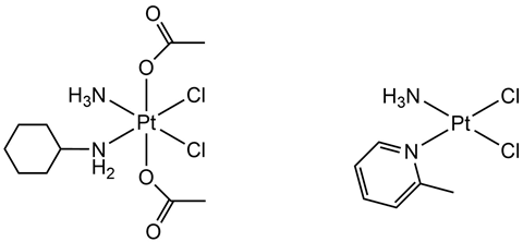 Third generation platinum drugs satraplatin and picoplatin