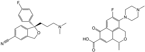 Cipralex and Levofloxacin