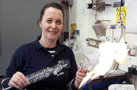 Glass blowing - Terri Adams, University of Oxford