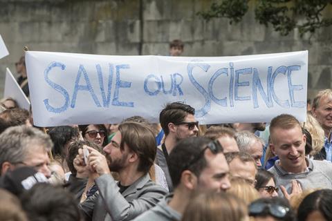 Brexit protest – save our science