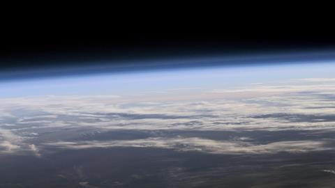 Earths atmosphere from space 