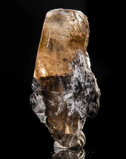 Uncut topaz mineral