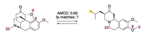 Atom-map analysis of drug pair tetrabenazine and hydrocodone