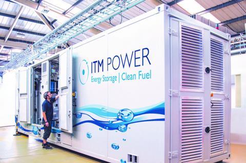 An image showing the ITM power electrolyser