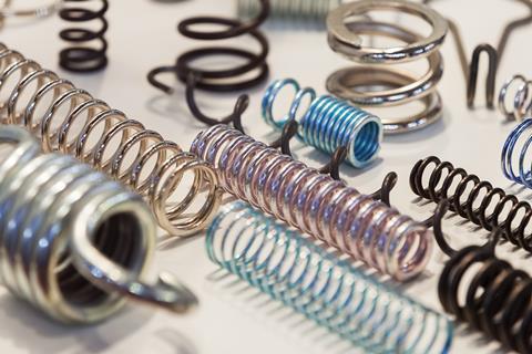 A variety of metal springs