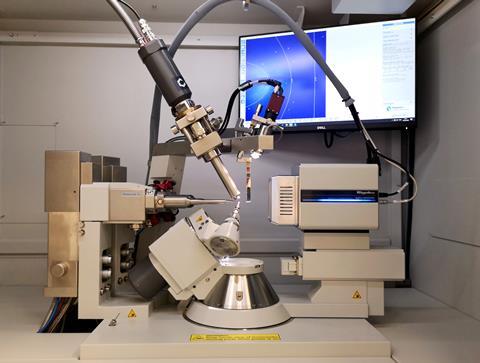Image shows Rigaku XtaLab Synergy-S diffractometer