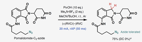 A scheme showing a protection reaction 