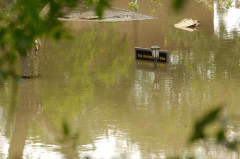 University of Iowa flood