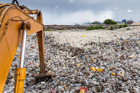 An image showing a plastic waste dump