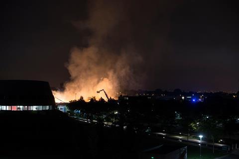 University of Nottingham fire