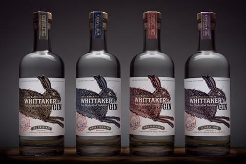 Whittakers gin bottles